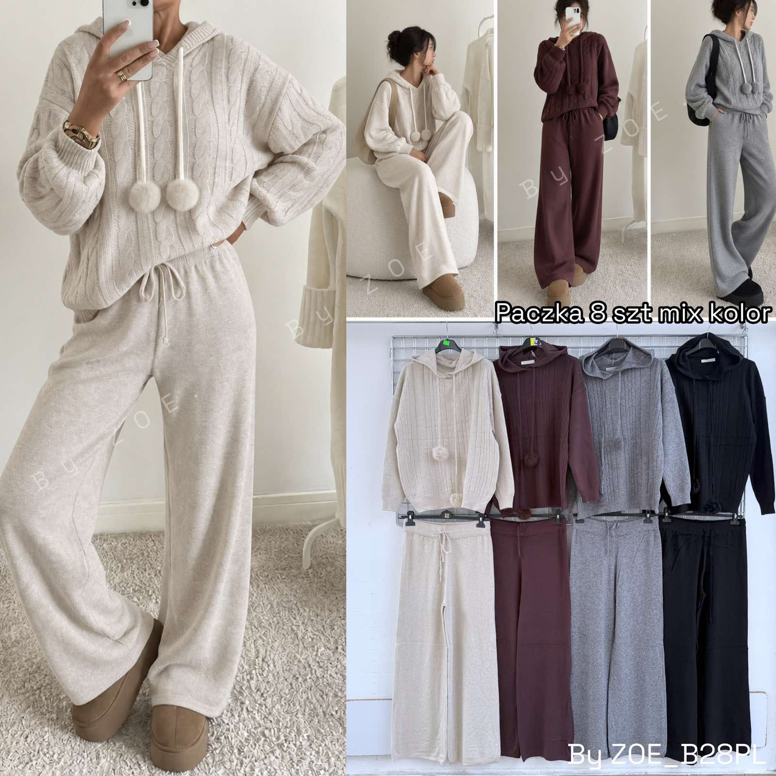 Komplet Sweter Damska