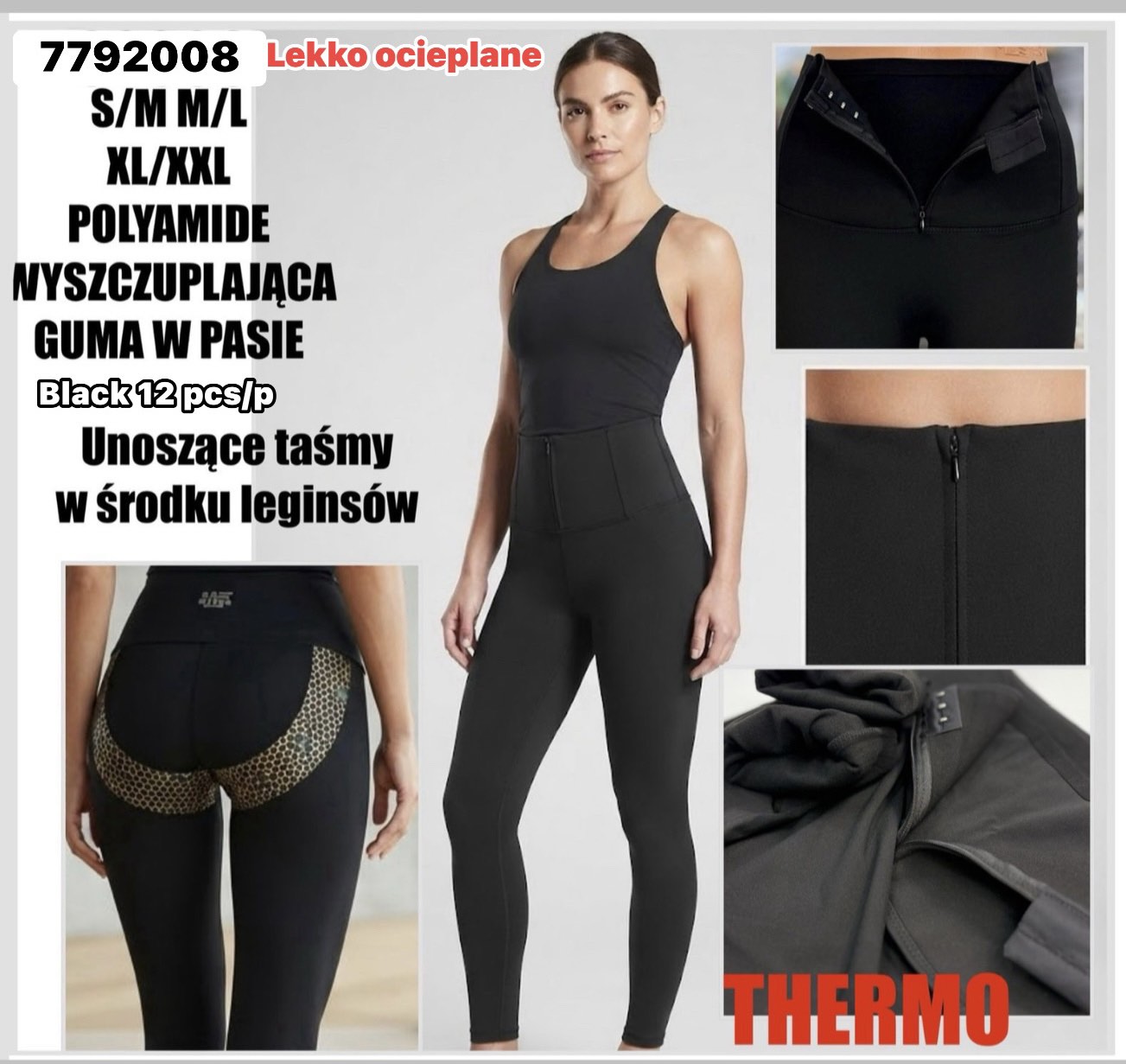 Legginsy Ocieplane Damska