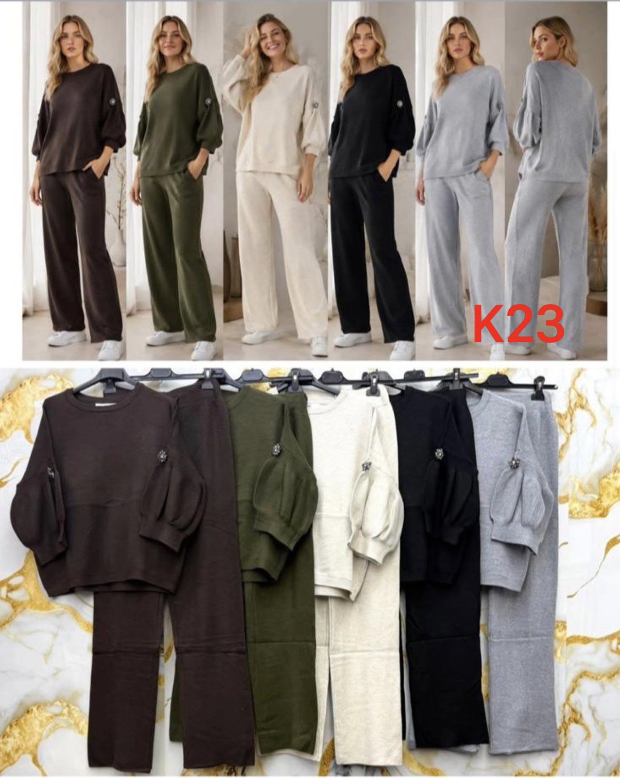 Komplet Sweter Damska