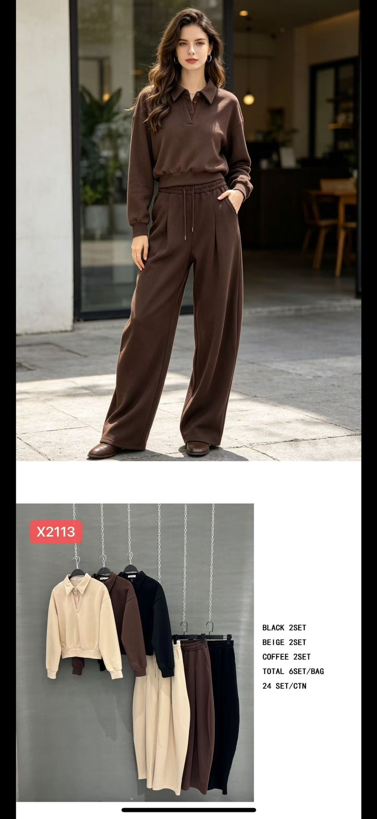 Komplet Sweter Damska