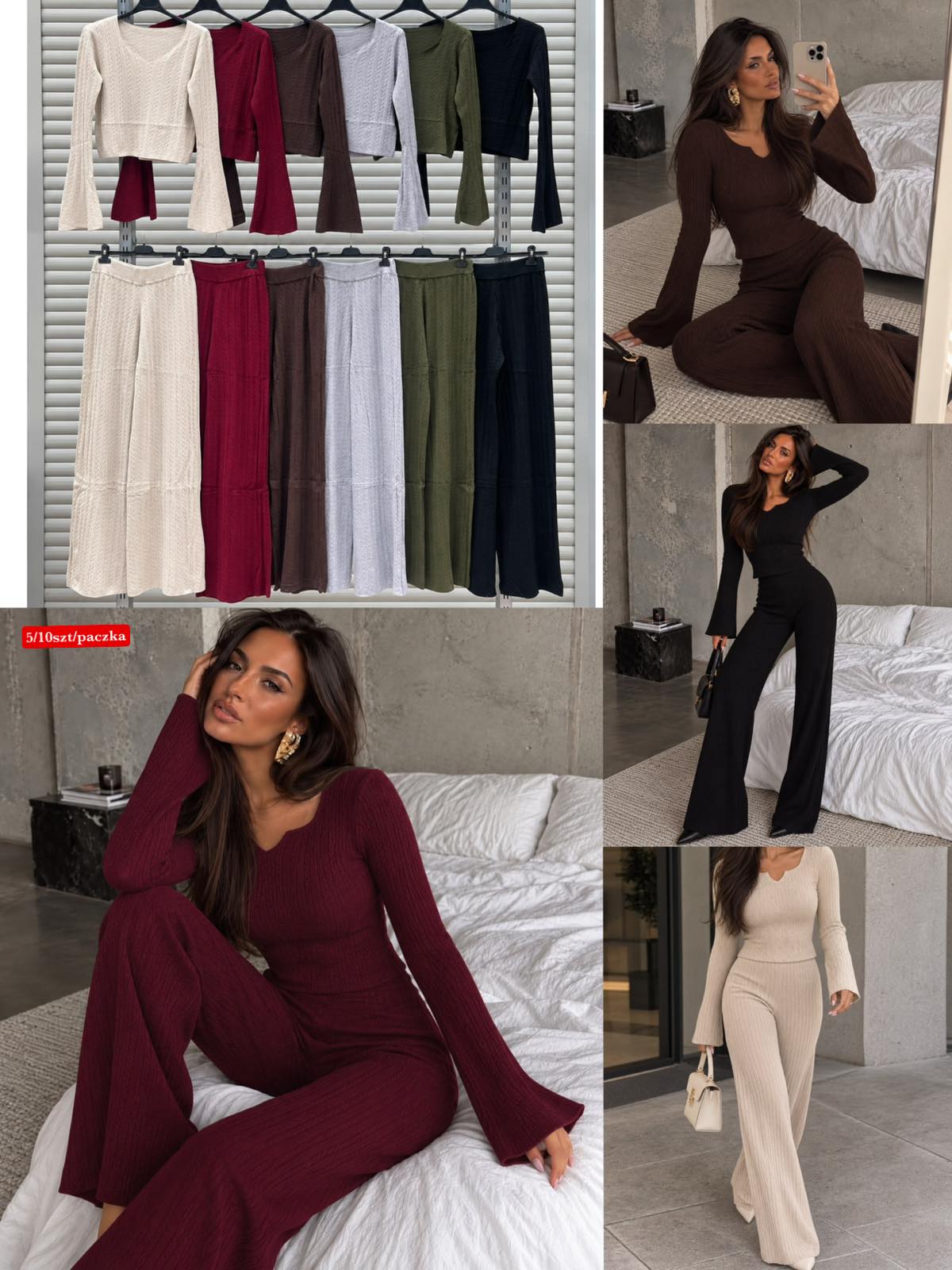 Komplet Sweter Damska