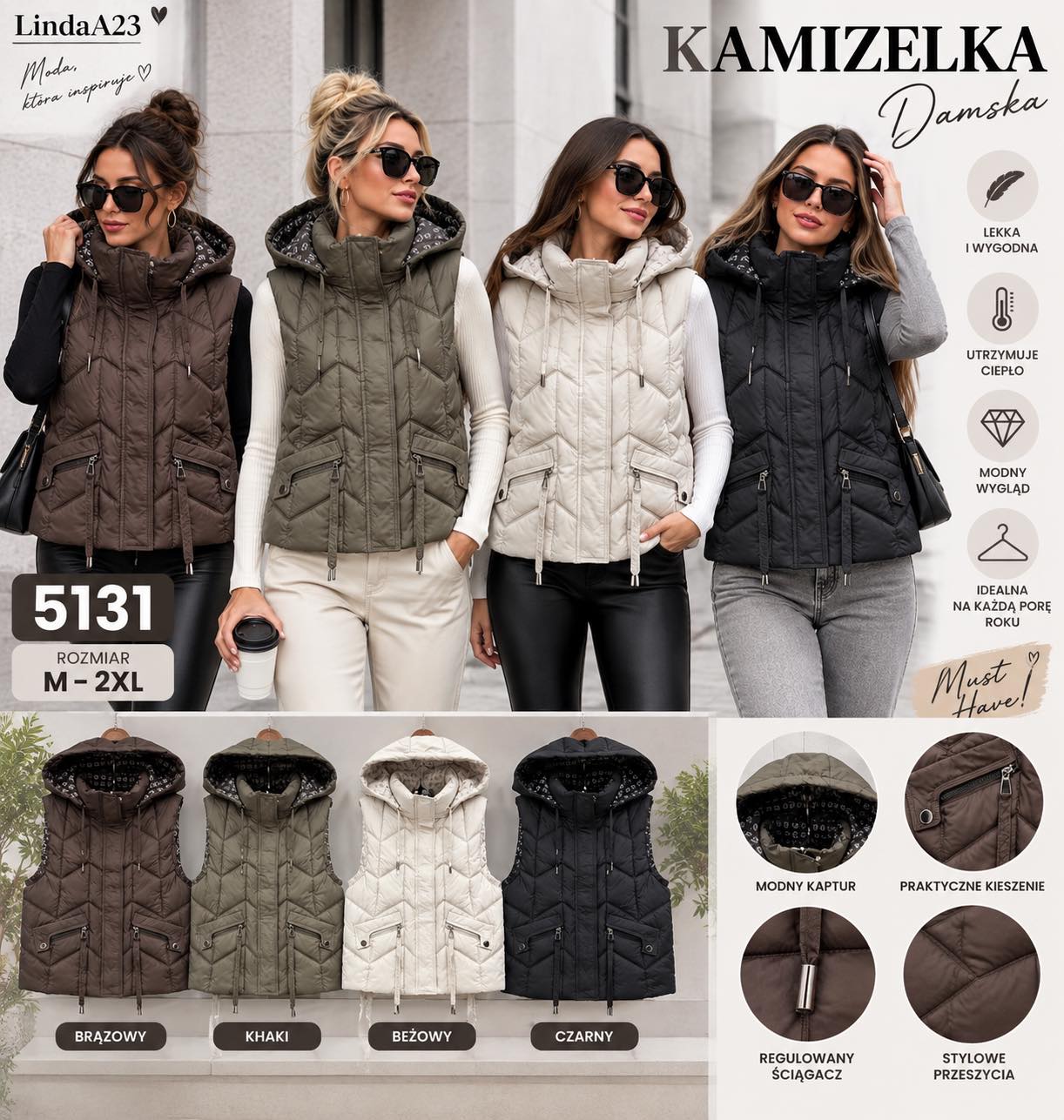 Kamizelka Damska