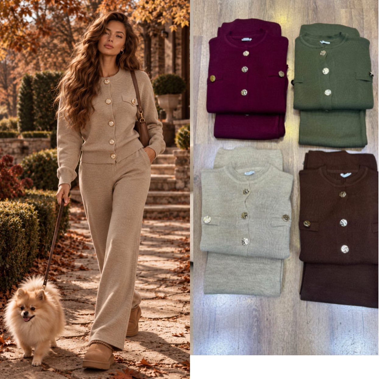 Komplet Sweter Damska