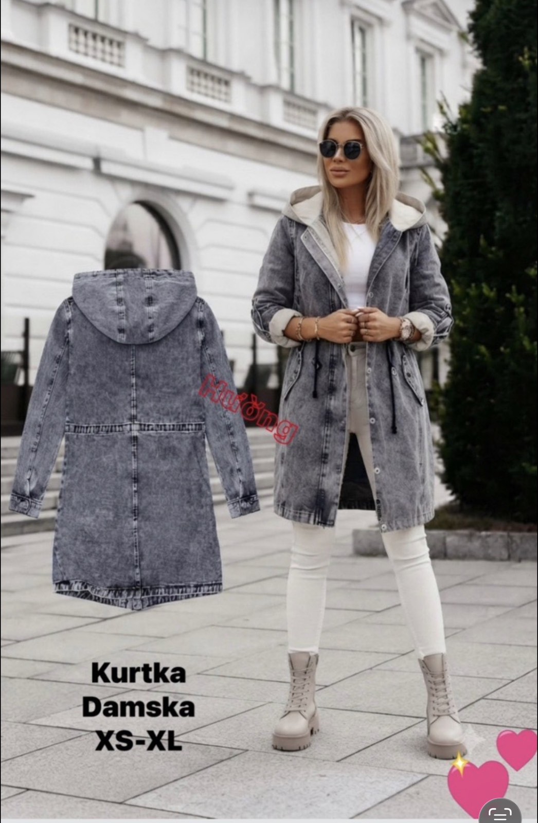 Kurtka Jeansowa Damska