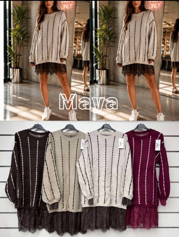 Sukienka Sweter Damska