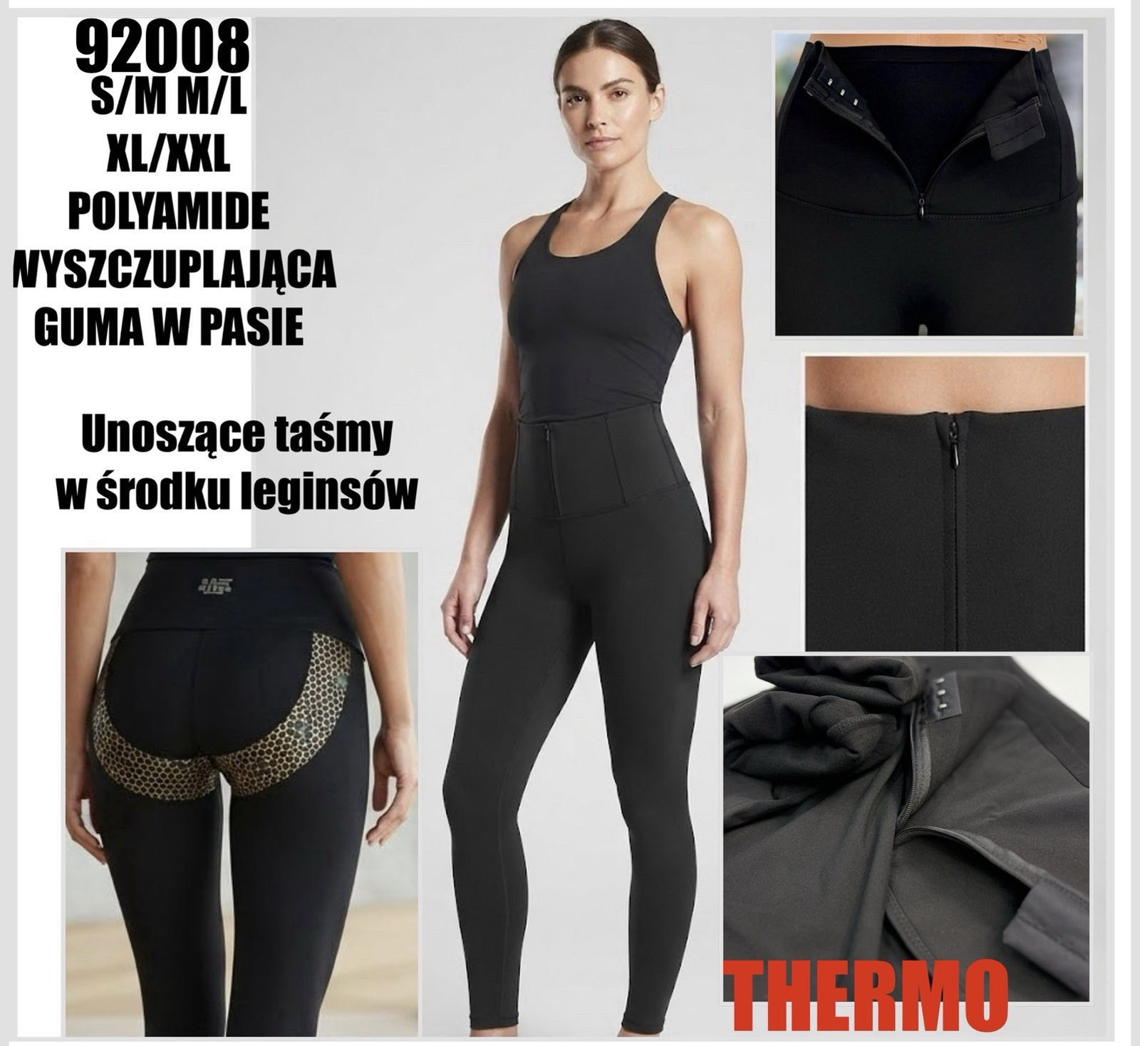 Legginsy Ocieplane Damska