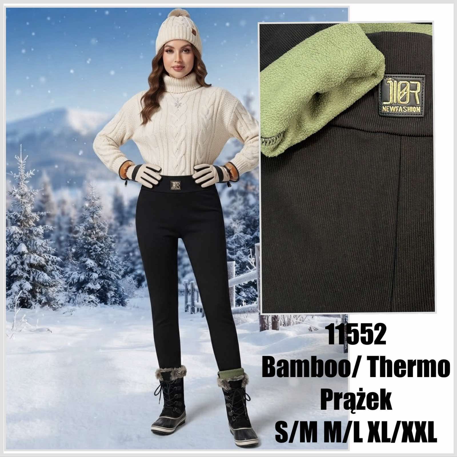Legginsy Ocieplane Damska