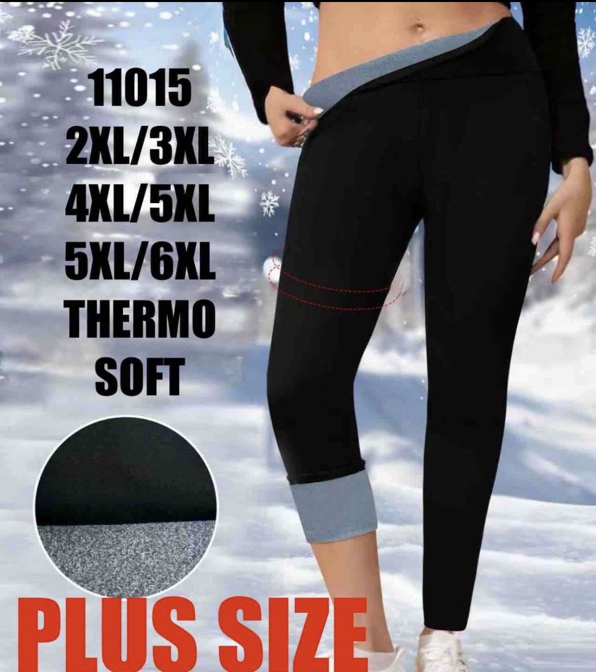 Legginsy Ocieplane Damska