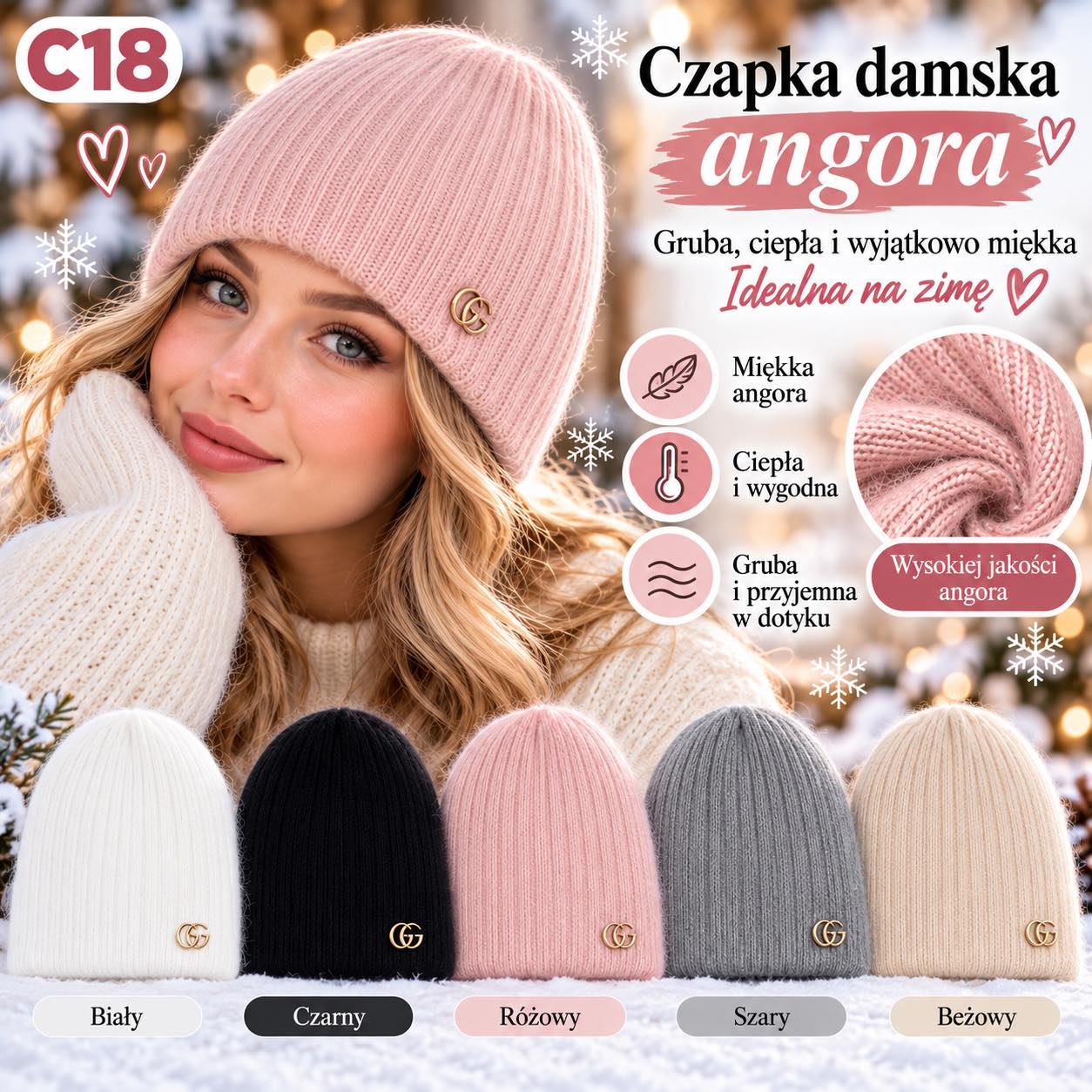 Czapka Damska