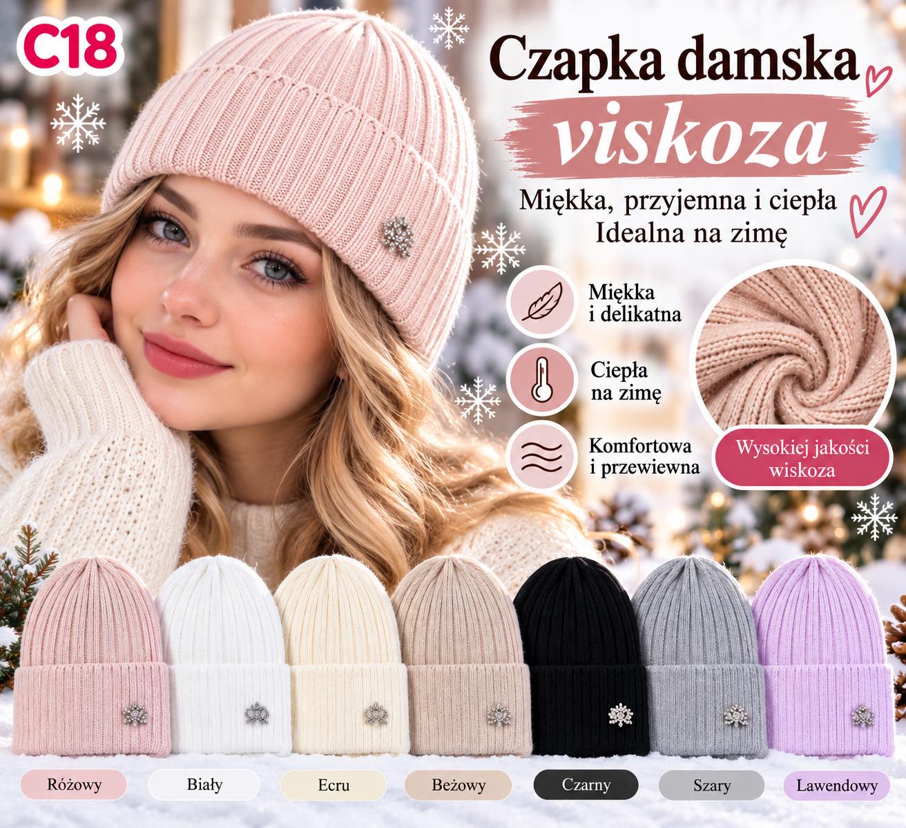 Czapka Damska