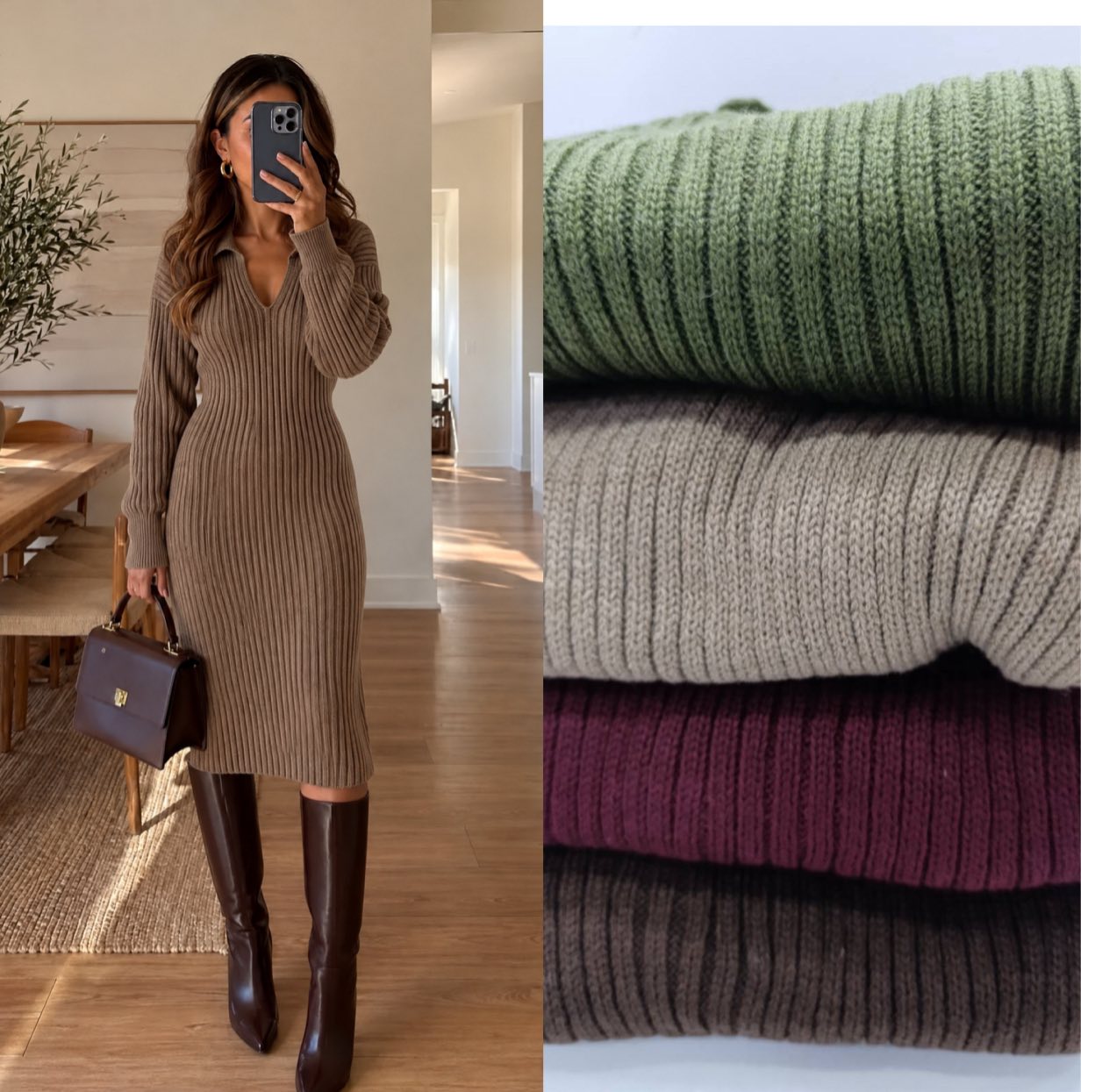 Sukienka Sweter Damska
