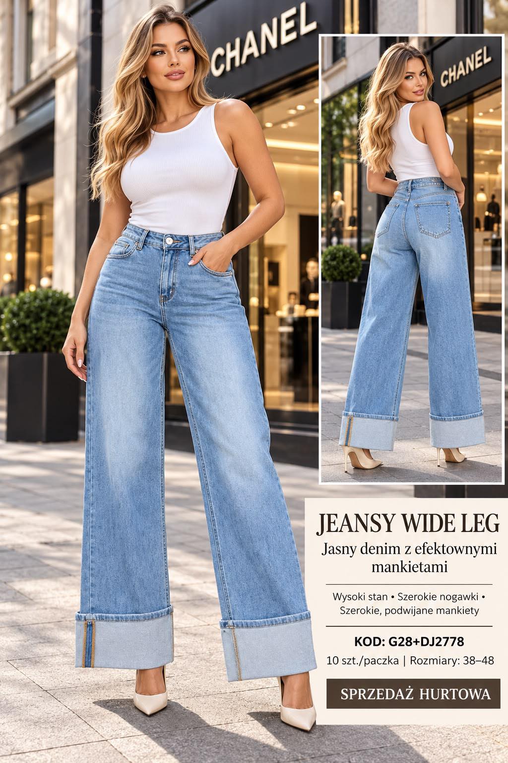 Jeansy Damska