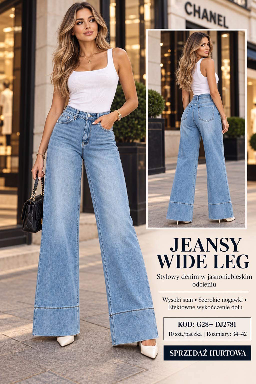 Jeansy Damska