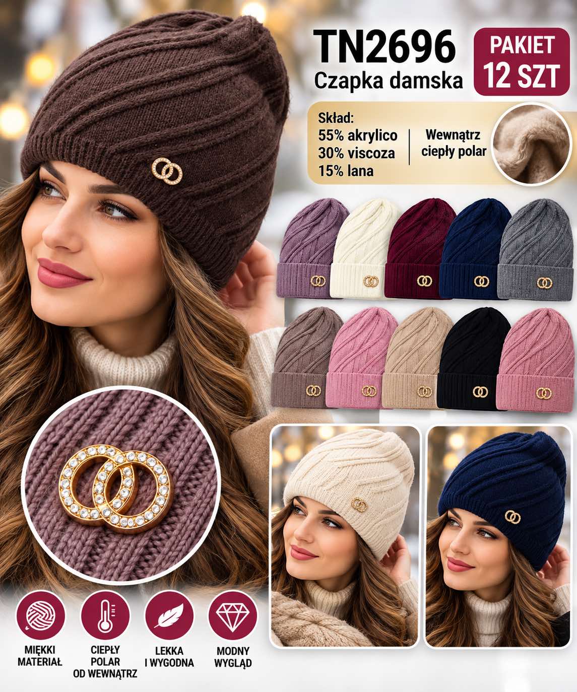 Czapka Damska