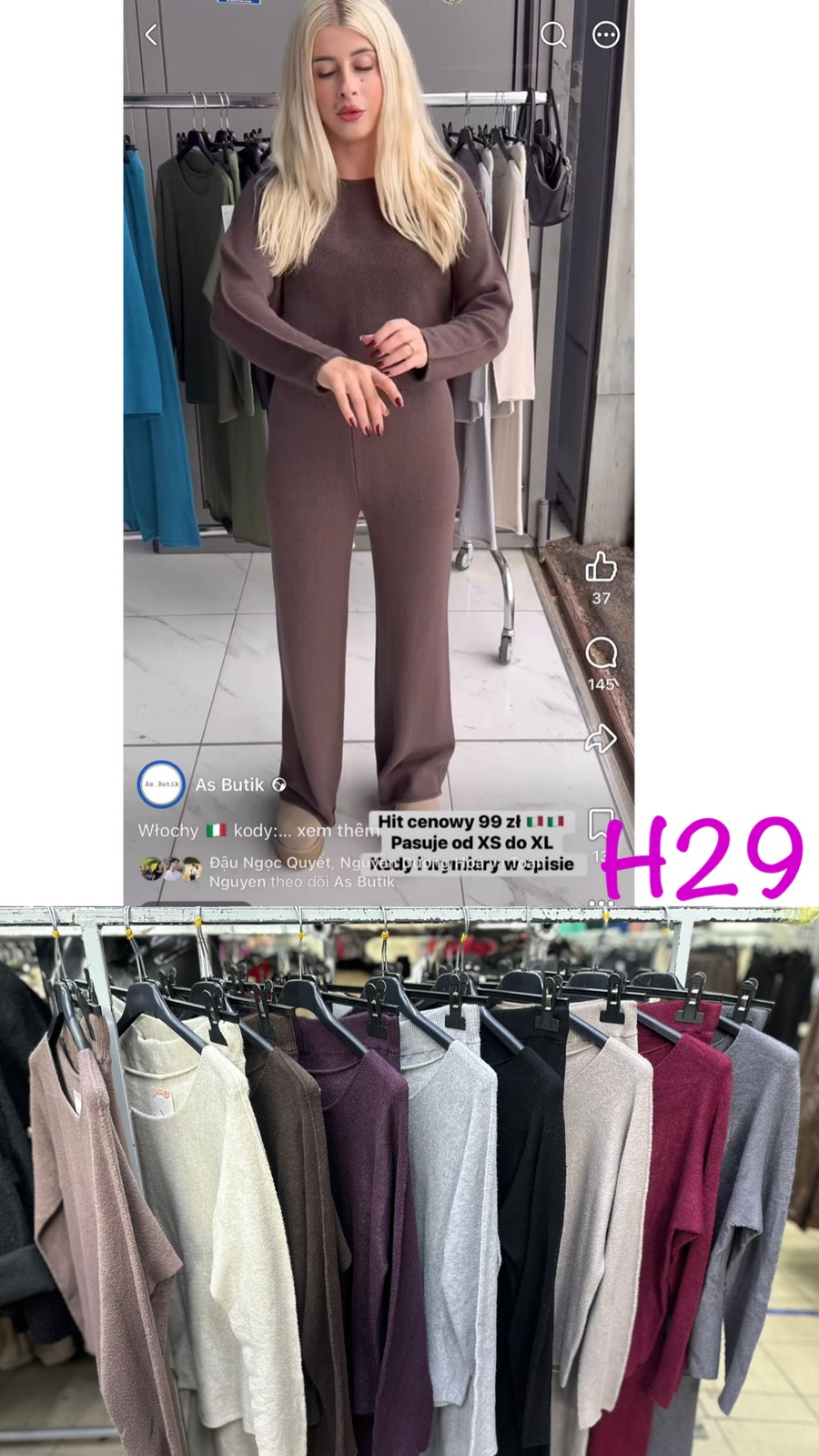 Komplet Sweter