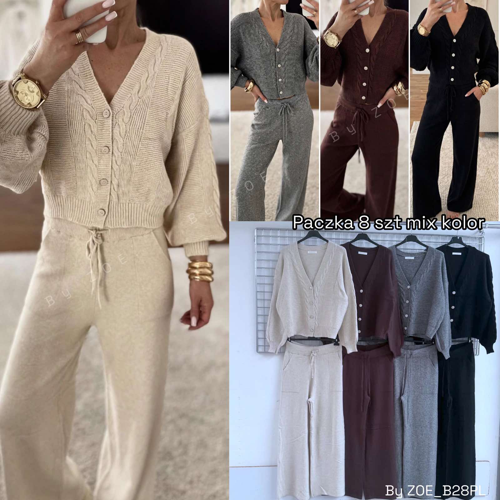 Komplet Sweter Damska