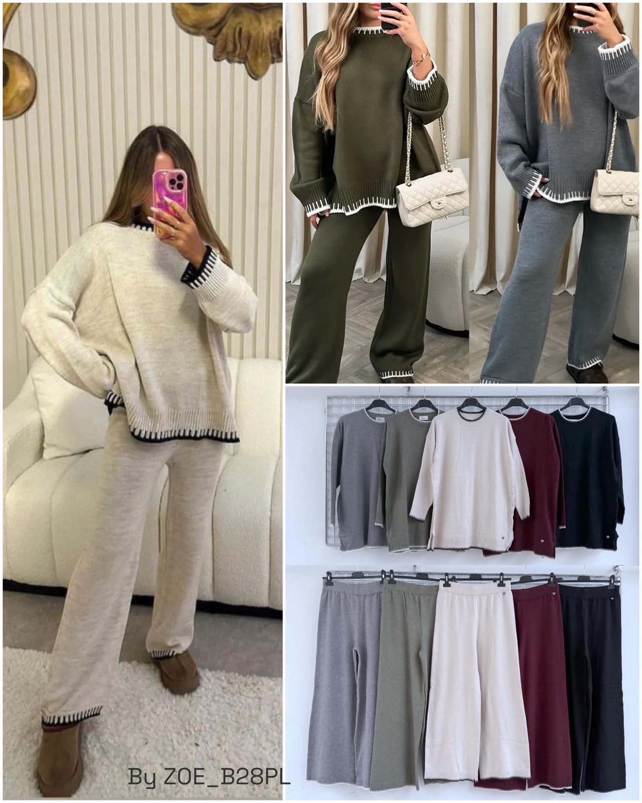 Komplet Sweter Damska