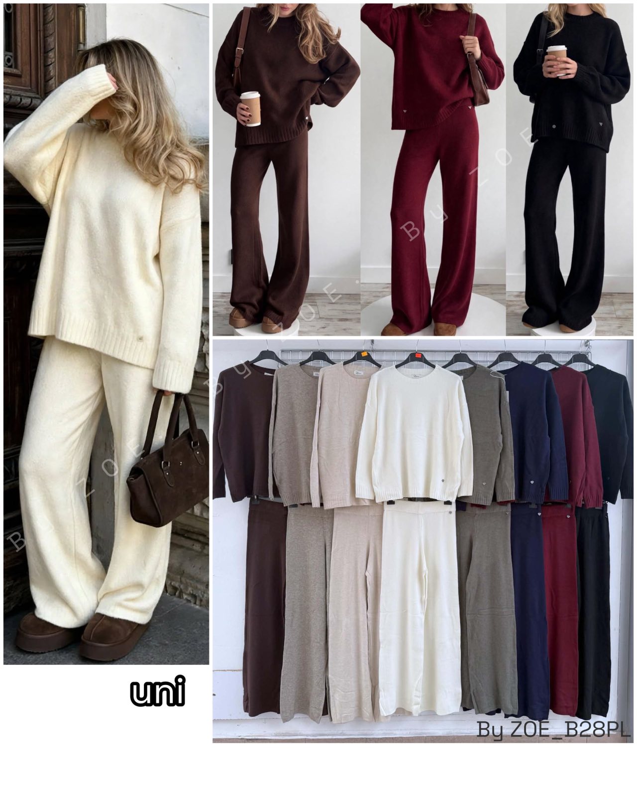 Komplet Sweter Damska