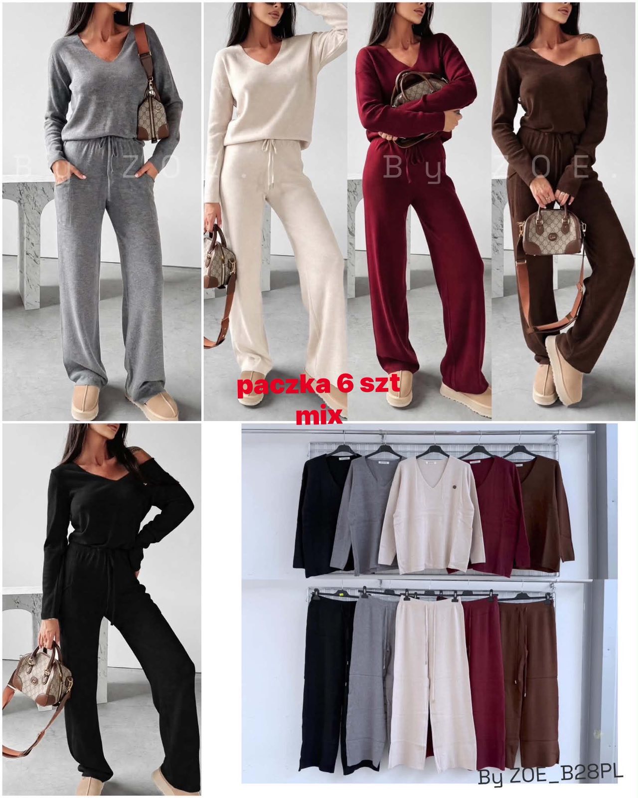 Komplet Sweter Damska