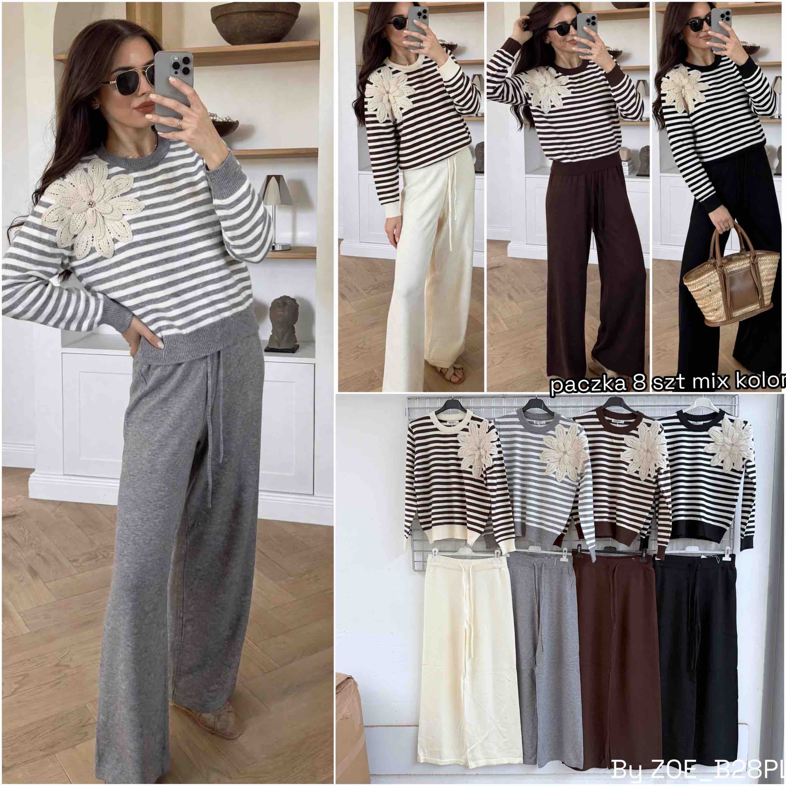 Komplet Sweter Damska