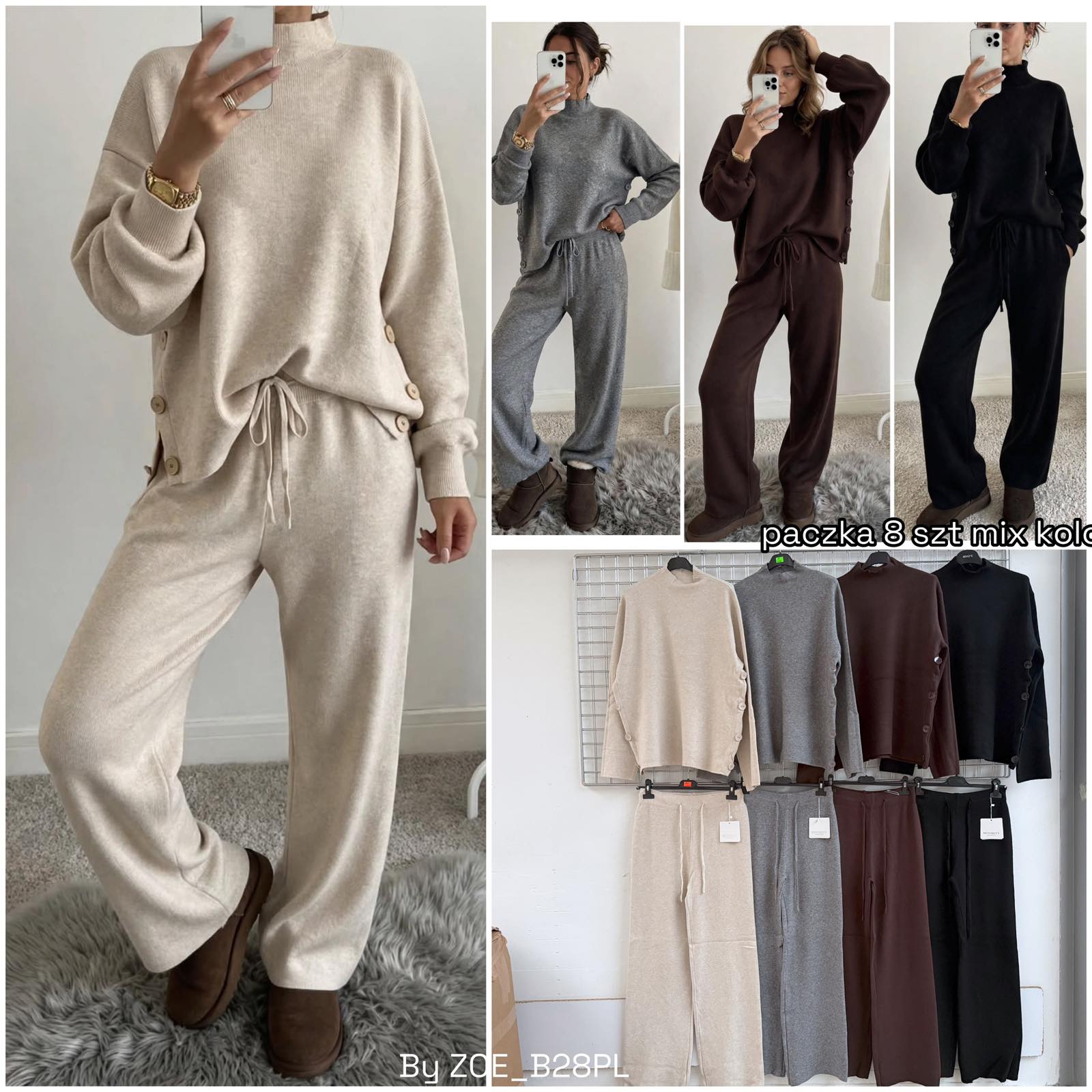 Komplet Sweter Damska