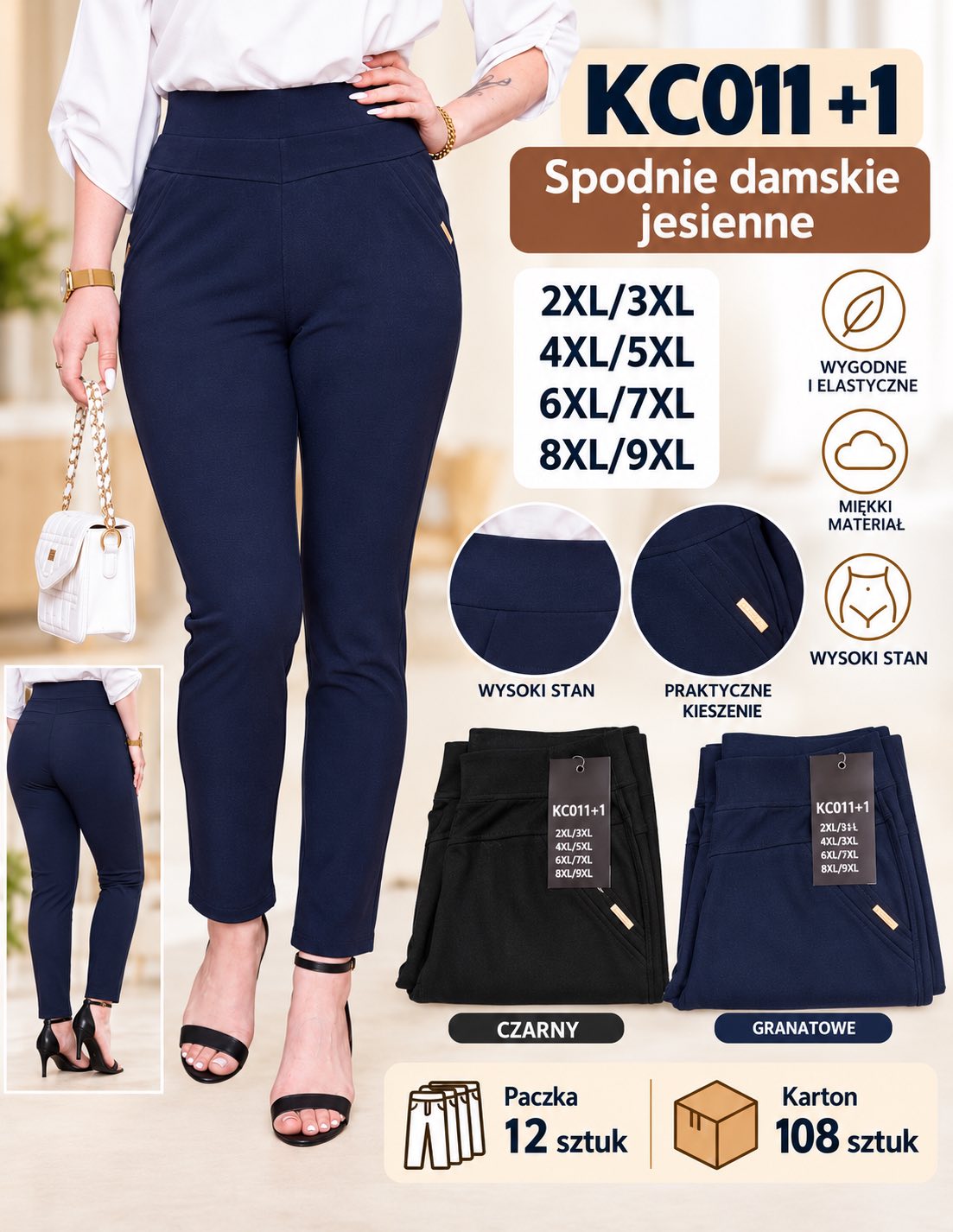 Spodnie Damska