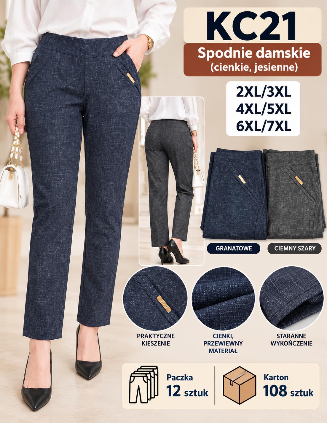 Spodnie Damska
