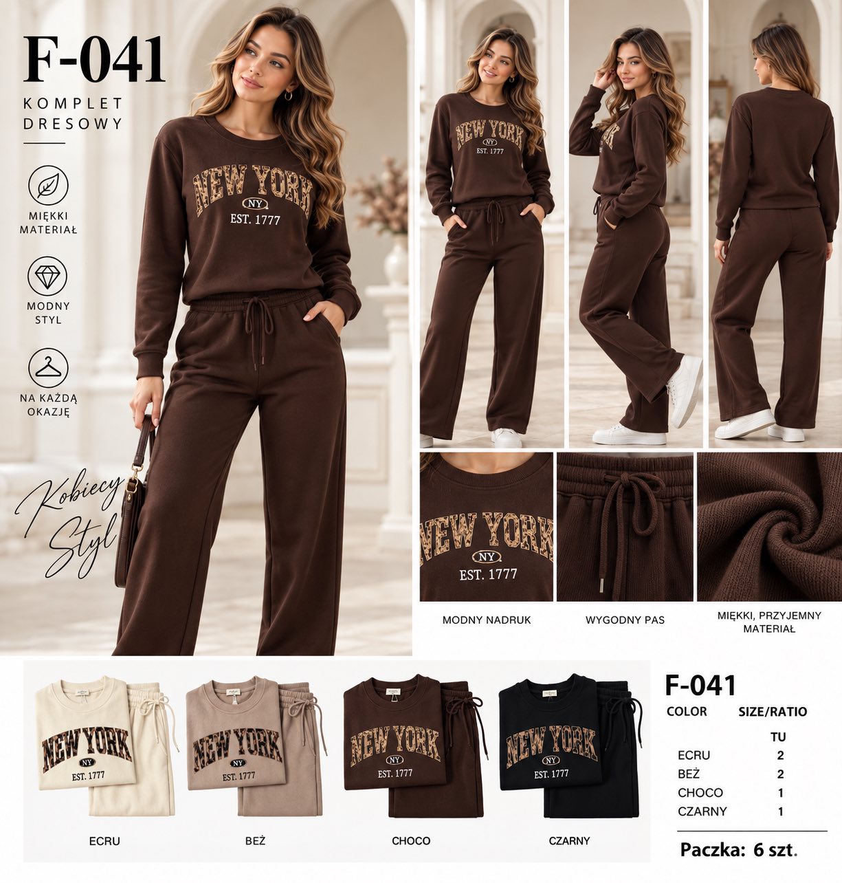 Komplet Sweter Damska